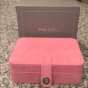 Mele & Co. pink jewelry box